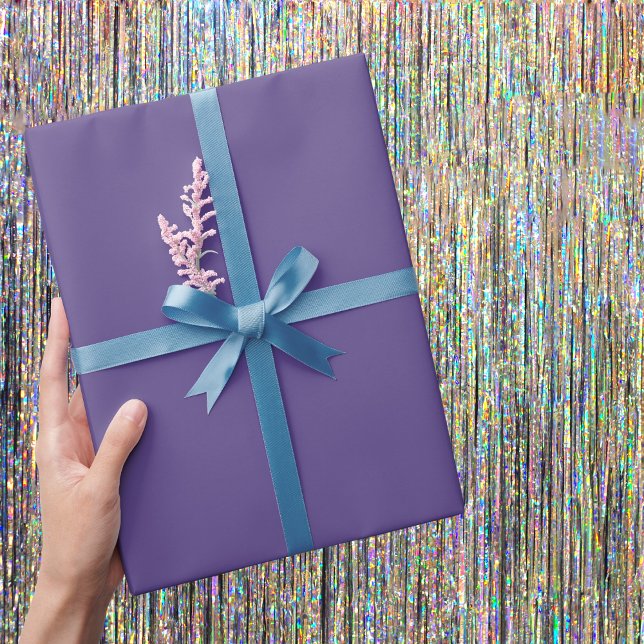 Ultra Violet Purple Solid Color Wrapping Paper (Creator Uploaded)