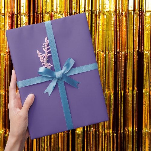 Ultra Violet Purple Solid Color Wrapping Paper