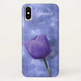 Ultra Violet Tulip iPhone X Case