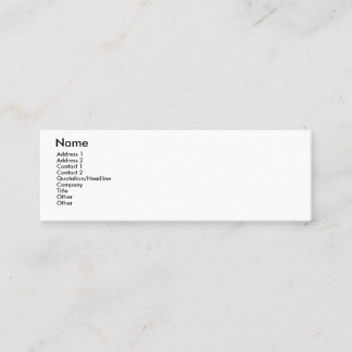 ULTRA WHITE PREMIUM MINI BUSINESS CARD
