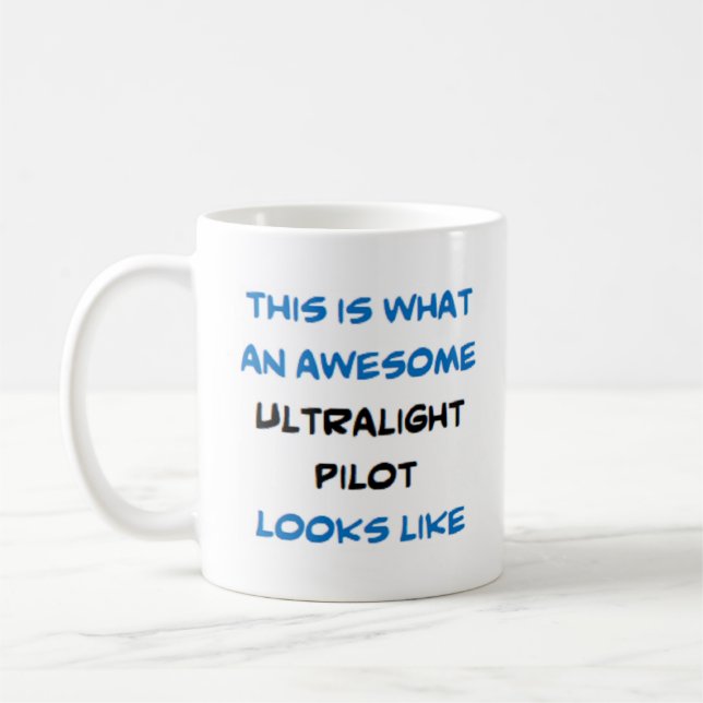 ultralight pilot, awesome coffee mug (Left)