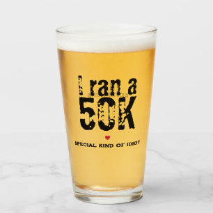 Ultramarathon Running Funny Special Idiot Glass