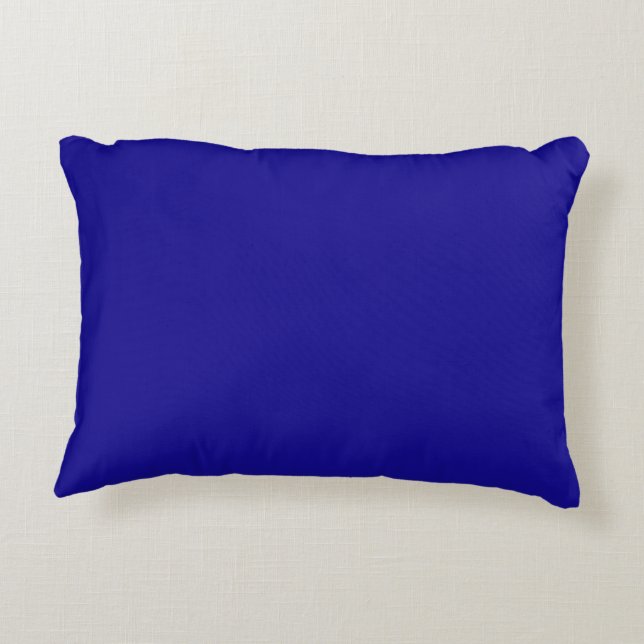 Ultramarine Blue Accent Pillow (Back)