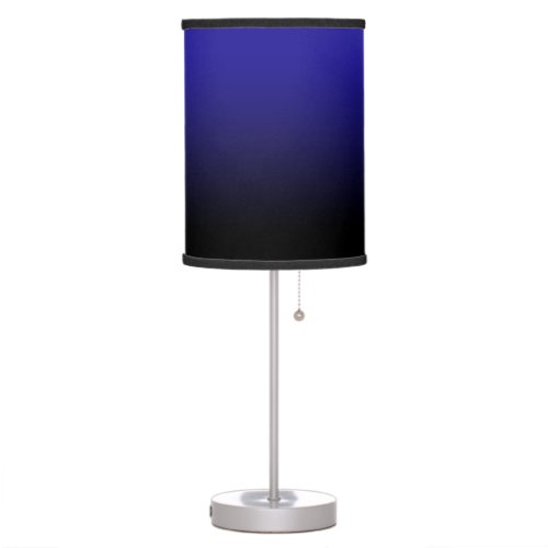 Ultramarine Blue Black Gradient Table Lamp