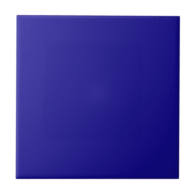 Ultramarine Blue Ceramic Tile (Front)