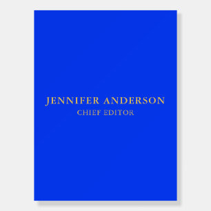 Ultramarine Blue Gold Professional Modern Plain Foam Board