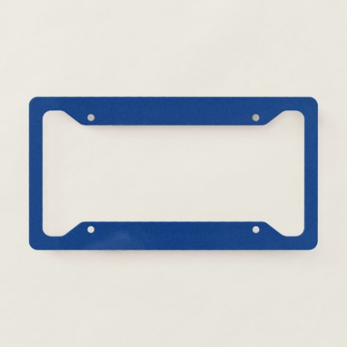 Ultramarine Blue License Plate Frame