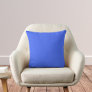 Ultramarine Blue Solid Color Throw Pillow