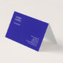 Ultramarine Blue Trendy Modern Minimalist Plain Business Card
