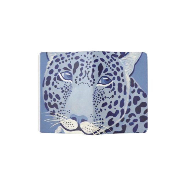 Ultramarine Jaguar Passport Holder (Opened)