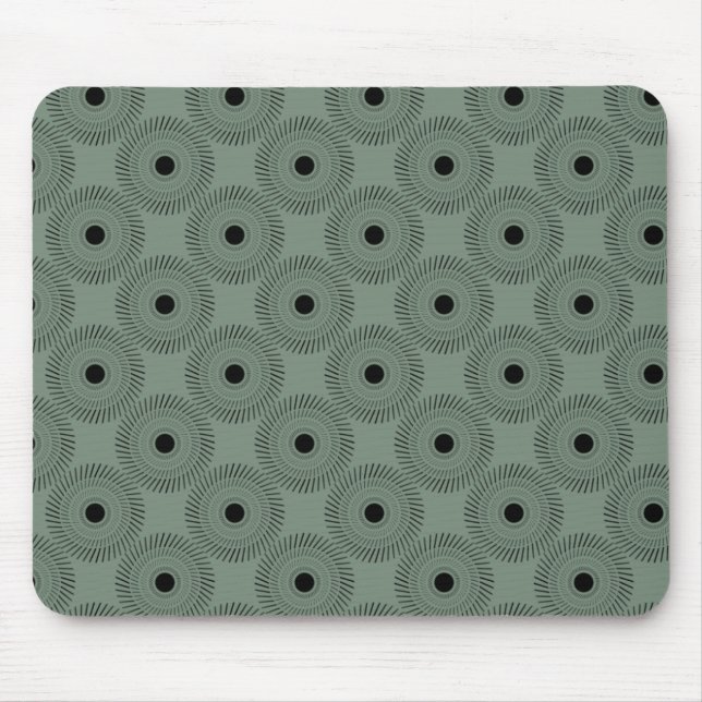 Ultramodern Charm Mousepad, Clover Green Mouse Pad (Front)