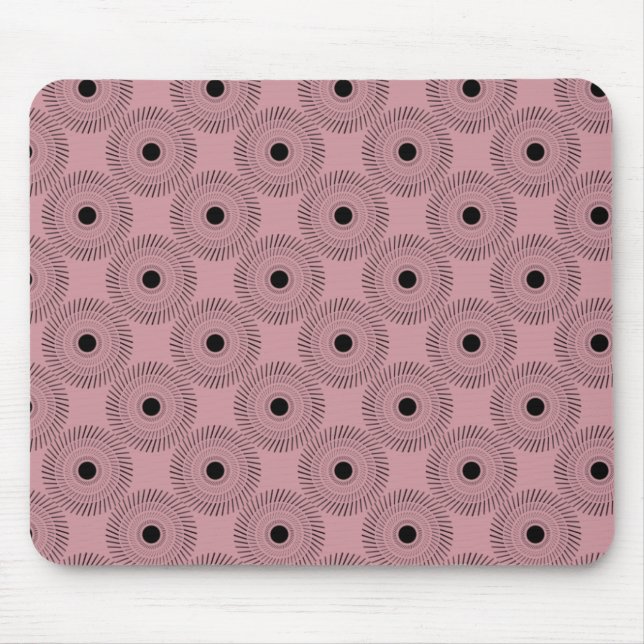 Ultramodern Charm Mousepad, Pink Mouse Pad (Front)