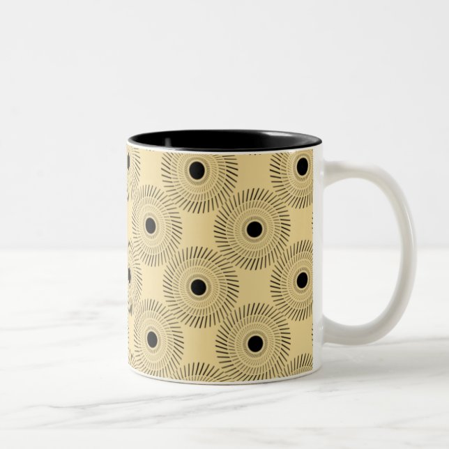 Ultramodern Charm Mug, Champagne Two-Tone Coffee Mug (Right)