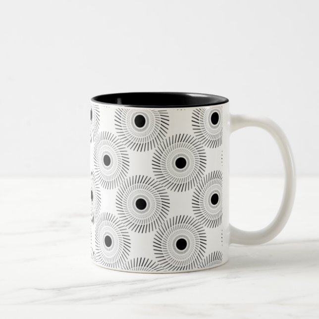 Ultramodern Charm Mug, Ivory Two-Tone Coffee Mug (Right)