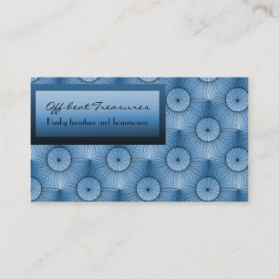 Ultramodern Chic Business Card, Electric Blue Card