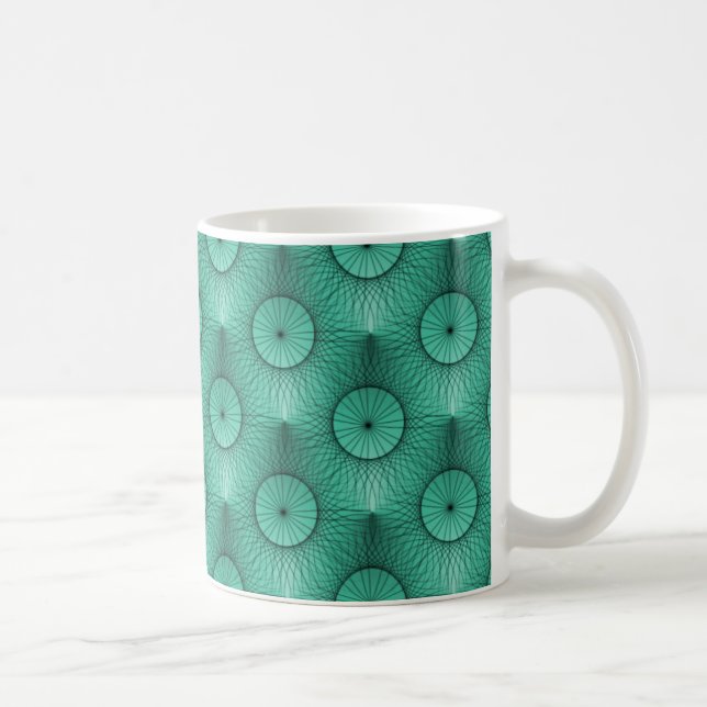 Ultramodern Chic Mug, Seafoam Green Coffee Mug (Right)