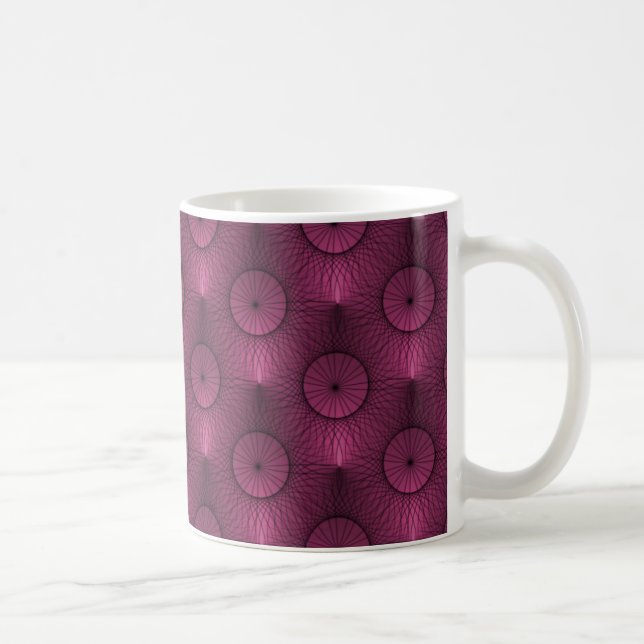 Ultramodern Chic Mug, Vibrant Burgundy Coffee Mug (Right)