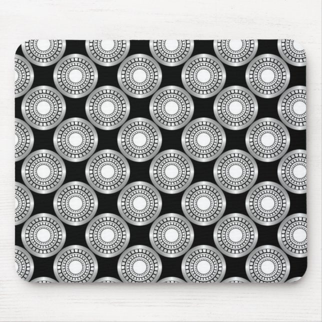 Ultramodern Perfection Mousepad, Silver Mouse Pad (Front)