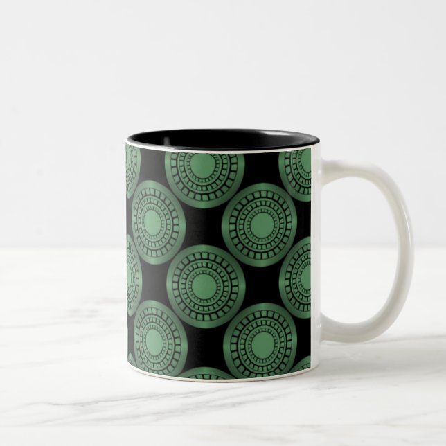 Ultramodern Perfection Mug, Clover Green Two-Tone Coffee Mug (Right)
