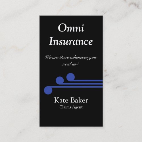 Ultramodern Professional Business Card, Royal Blue