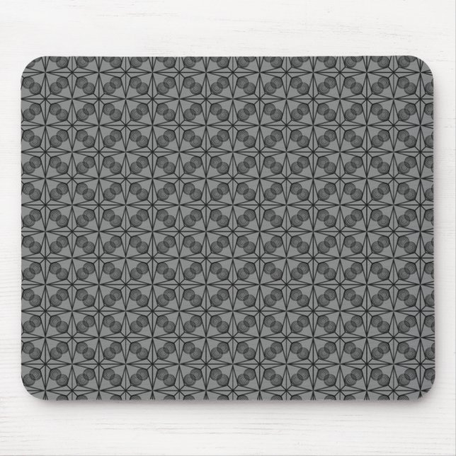Ultramodern Retro Mousepad, Gray Mouse Pad (Front)