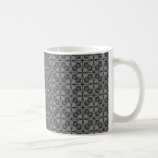 Ultramodern Retro Mug, Gray Coffee Mug (Right)