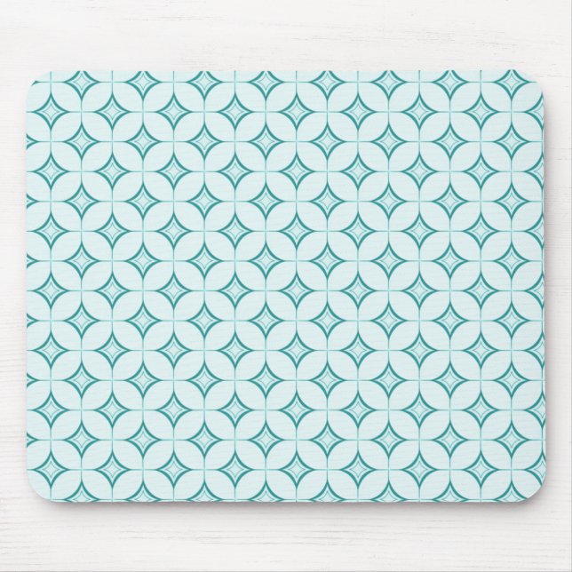 Ultramodern Sophistication Mousepad, Turquoise Mouse Pad (Front)