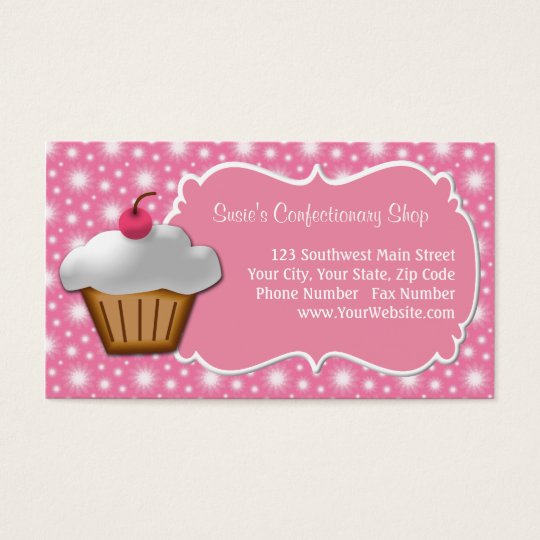 UltraPink Cupcake Business Card