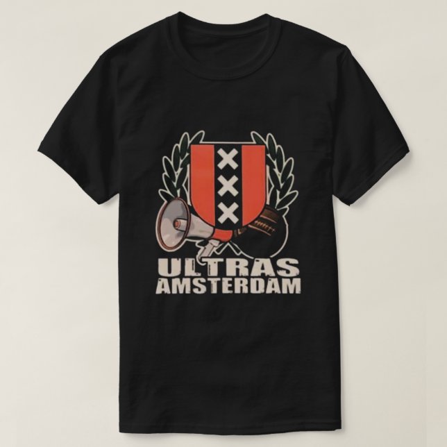 Ultras Amsterdam (fanáticos de ajax Amsterdam) Cam T-Shirt (Design Front)
