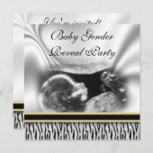 Ultrasound Baby Gender Reveal Party Invitation (Front/Back)