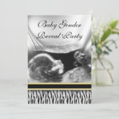 Ultrasound Baby Gender Reveal Party Invitation (Standing Front)