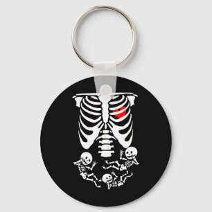Ultrasound Coquette Breast Cancer Awareness Month Keychain