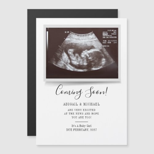 Ultrasound Gender Reveal Pregnancy Announcement