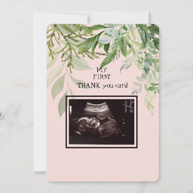 Ultrasound Girl Thank You Baby Point of View (Front)