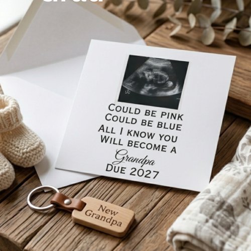 Ultrasound Grandpa Pregnancy Announcement