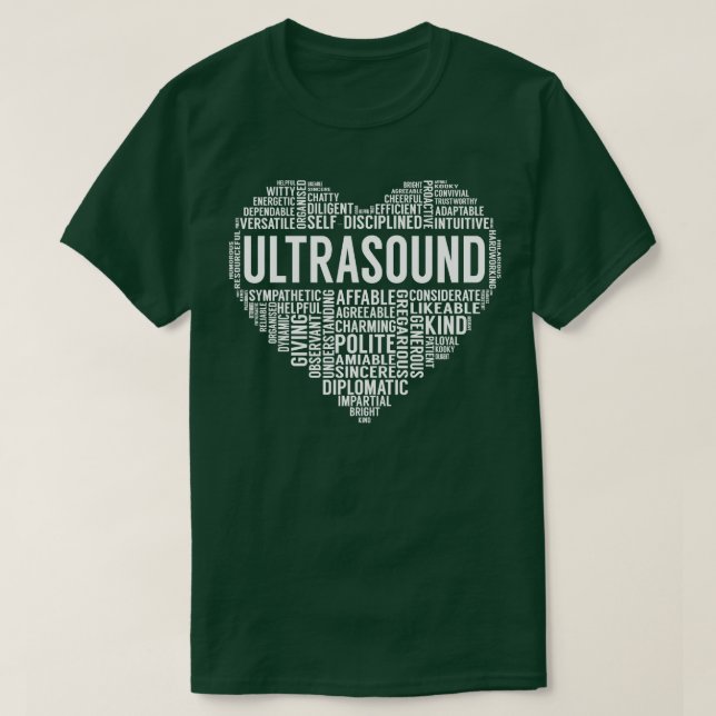 Ultrasound Heart T-Shirt (Design Front)