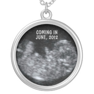 Ultrasound Keepsake Silver Plated Necklace