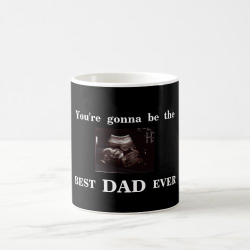 Ultrasound Photo Black Fathers Day Best Dad Ever Coffee Mug