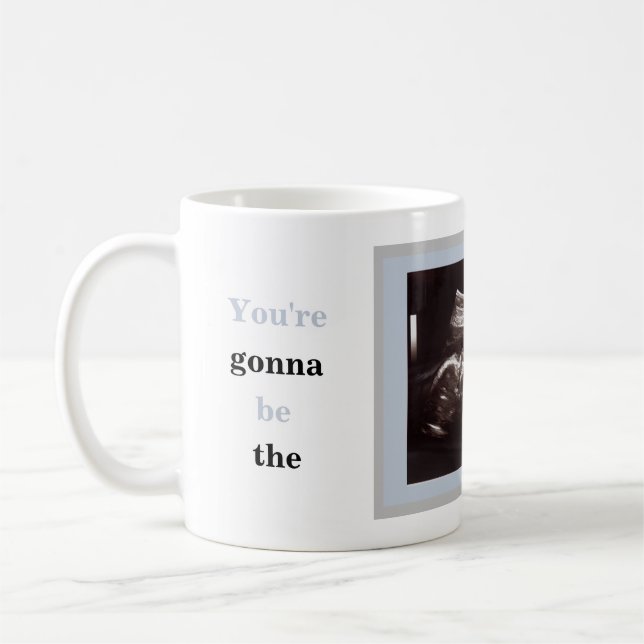 Ultrasound  Photo Father's Day Best Dad Ever Coffee Mug (Left)