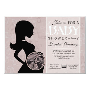 Ultrasound Picture Baby Shower Invitation