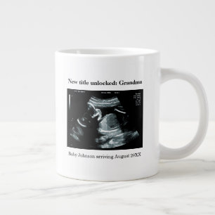Ultrasound Pregnancy Announcement – Grandma to be Giant Coffee Mug