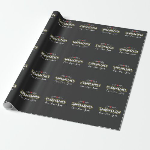 Ultrasound Sonographer Scan Sonography Profession Wrapping Paper