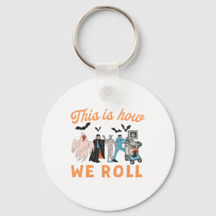 Ultrasound Tech Ghosts Vascular Tech Sonographer H Keychain