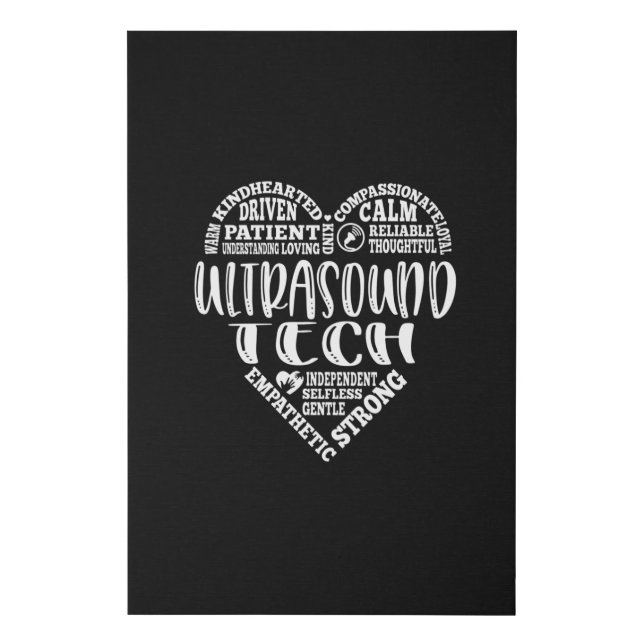 Ultrasound tech, Sonographer, UT life Faux Canvas Print (Front)