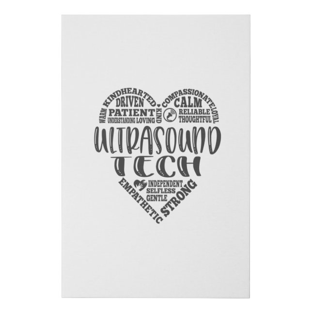 Ultrasound tech, Sonographer, UT life Faux Canvas Print (Front)