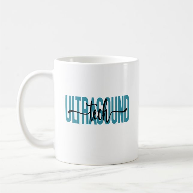 Ultrasound Tech Technologist Sonographer Grad Coffee Mug (Left)