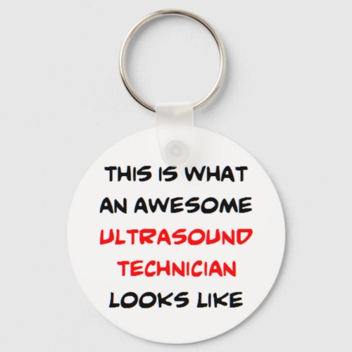 ultrasound technician awesome keychain