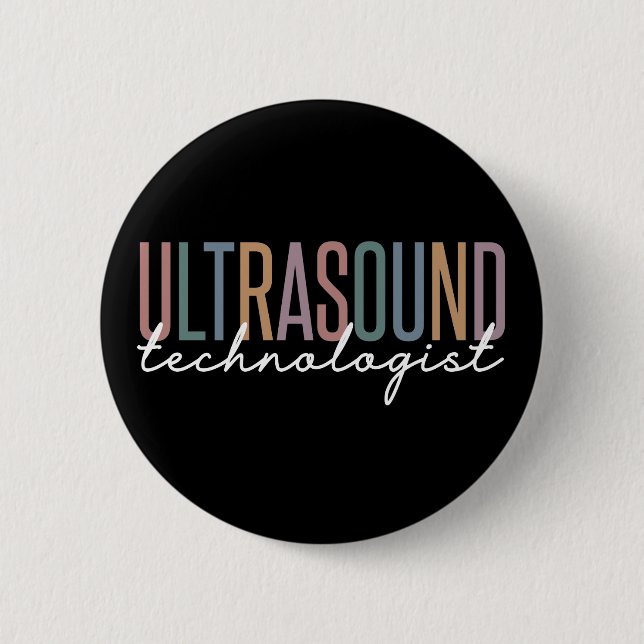 Ultrasound Technologist Button (Front)