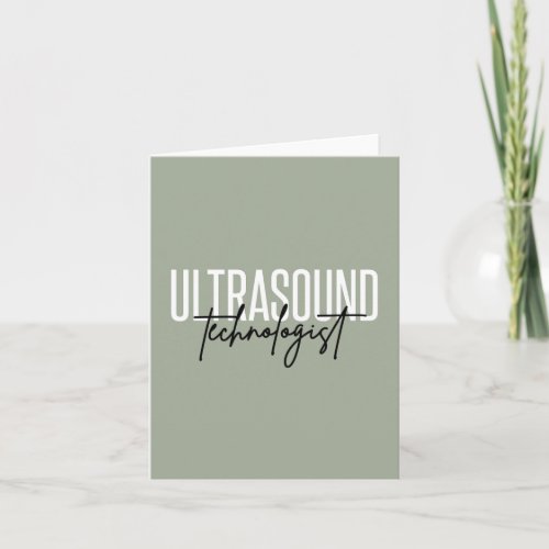 Ultrasound Technologist  Ultrasound Tech Gifts Card