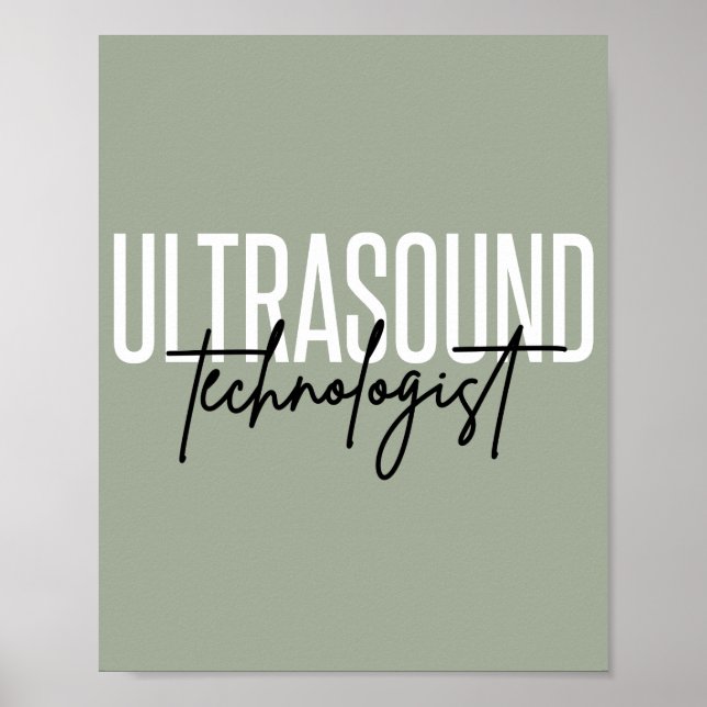Ultrasound Technologist | Ultrasound Tech Gifts Poster (Front)